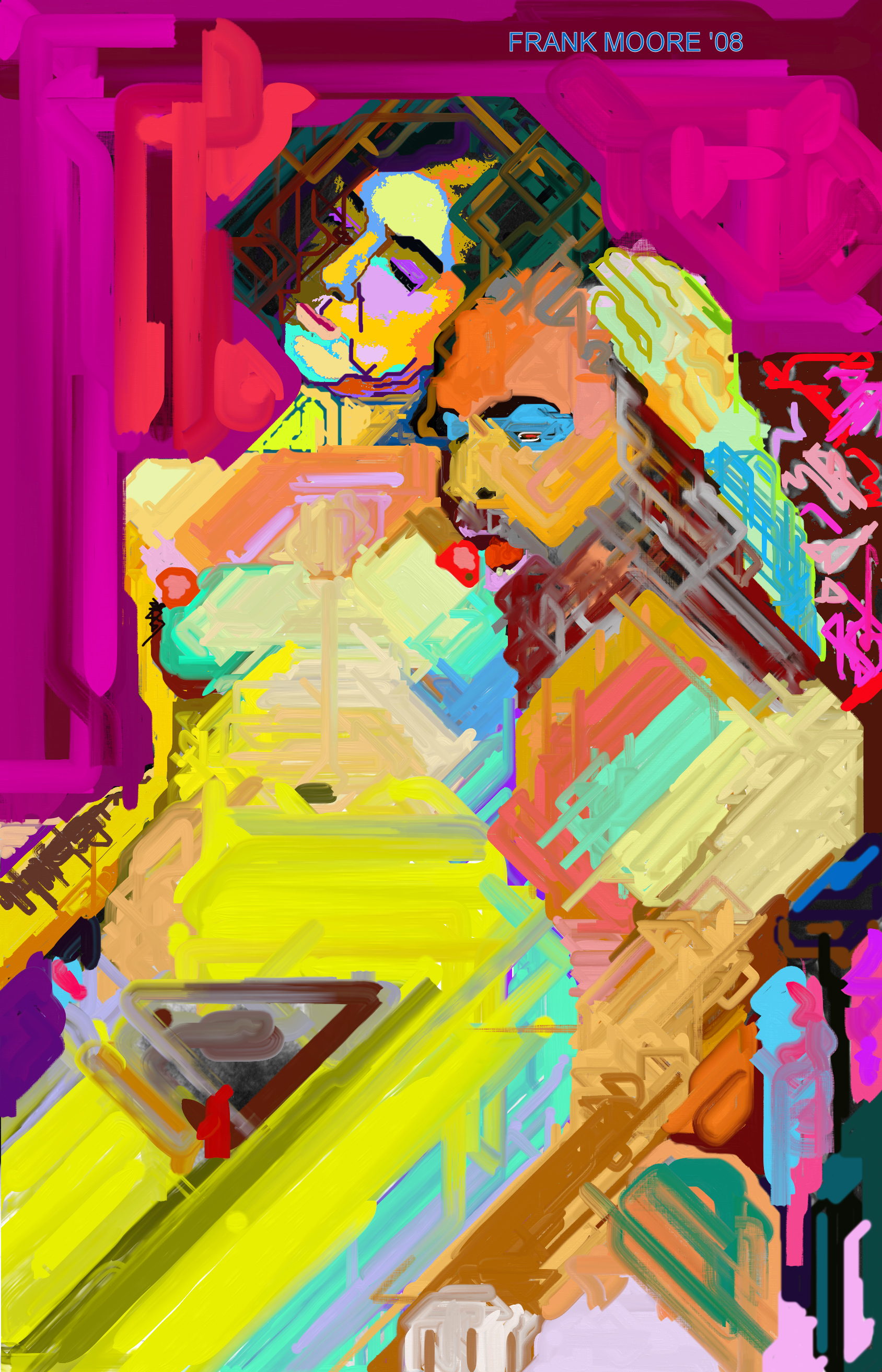 Linda and Frank by Frank Moore
