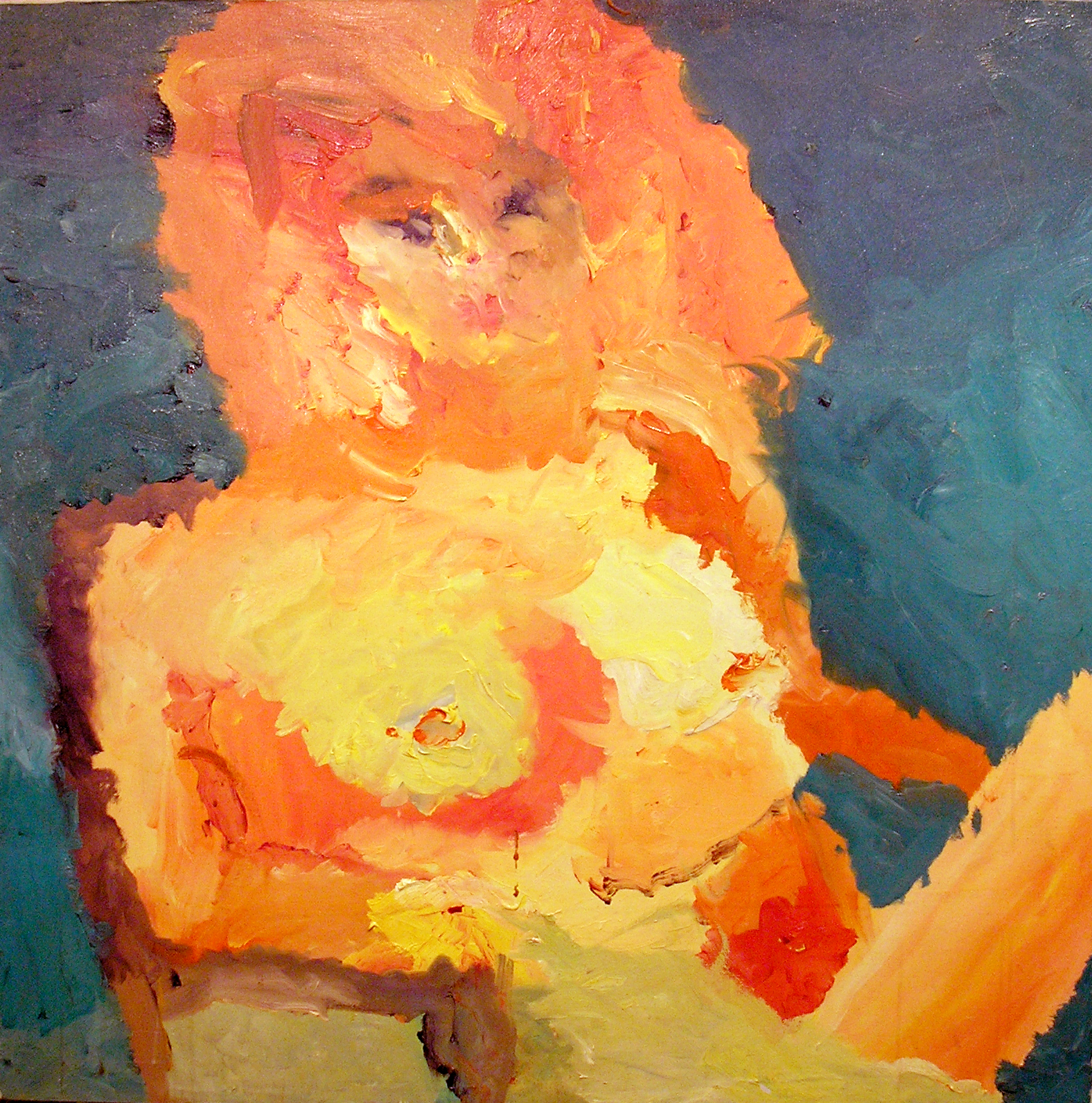 Seated Nude by Frank Moore